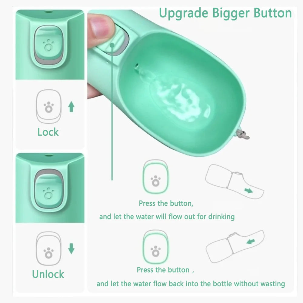 PawDrink - Tragbare Wasserflasche für Hunde