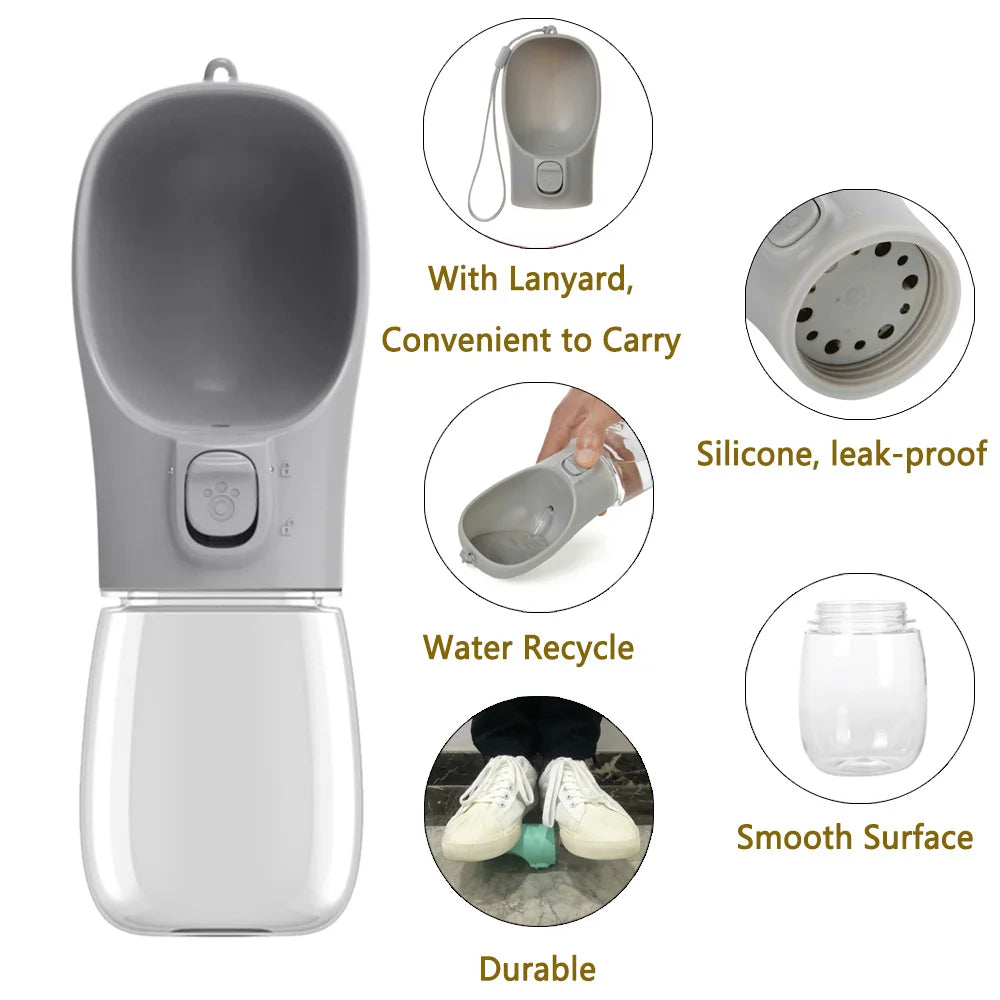 PawDrink - Tragbare Wasserflasche für Hunde